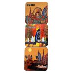 Dubai Souvenir Coaster Fridge Magnet Set - 6 Pcs (Burj Al Arab Theme)
