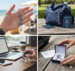 blue eye keychain anchor