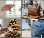 blue eye keychain dolphin