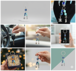 blue eye keychain multicharm