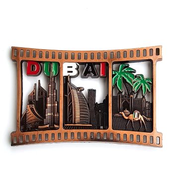 Metal Magnet Fancy Dubai skyline,travellers Souvenir, Return Gift, Keepsake Souvenir