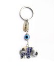 Blue Eye Keychain with Elephant