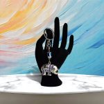 Blue Eye Keychain with Elephant