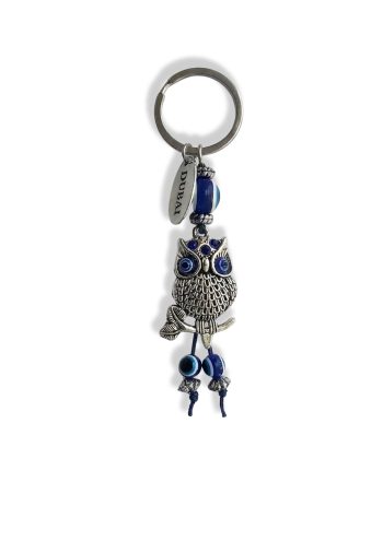 Blue Eye Keychain Owl design