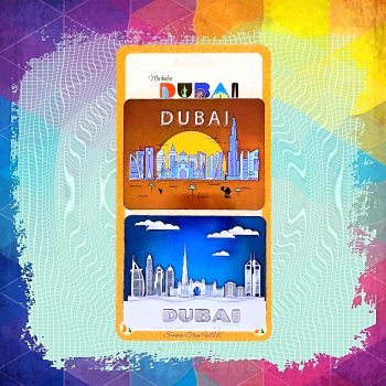 Dubai Bubble Fridge Magnet 2pcs 01