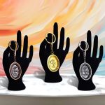 Metal Keychain Dubai Skylines Oval 3pcs