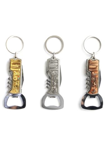 Metal Keychain with Travel tool 3 pcs
