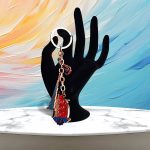 Dubai Charms Metal Keychain  Enamel 03