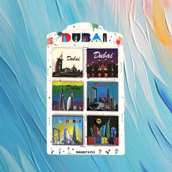 Dubai Foil Fridge Magnet Set of 6pcs