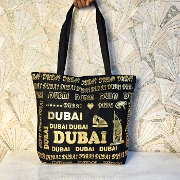 Tote Beach Bag Fancy Foil Print #08