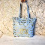 Tote Beach Bag Fancy Foil Print #01