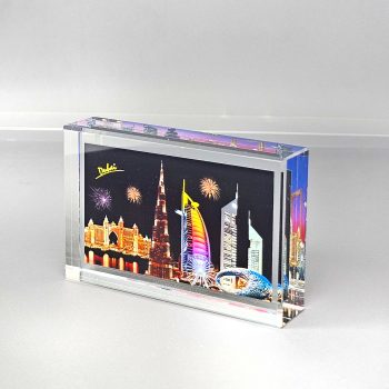 Crystal Glass Rectangle Decoration