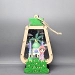 MDF Wooden Ramadan Lantern with LED Light 01