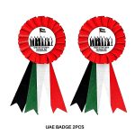 UAE Satin Ribbon Badge 10 pcs