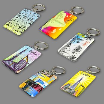 Dubai UAE Acrylic Keychain 100 pcs Asst.