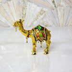 Hand-Painted Metal Camel - Multicolored