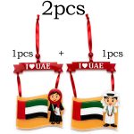 2pcs UAE National Day Hanging Decoration 20x10cm