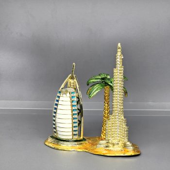 Painted Burj with Palm Tree