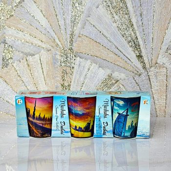 Dubai Short Glass – Colorful 3 Pcs Set