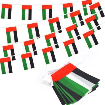 UAE bunting Flag 10 pcs 21x14cm (10sets)