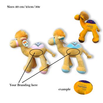 Soft camel 20cm to 30 cm for branding