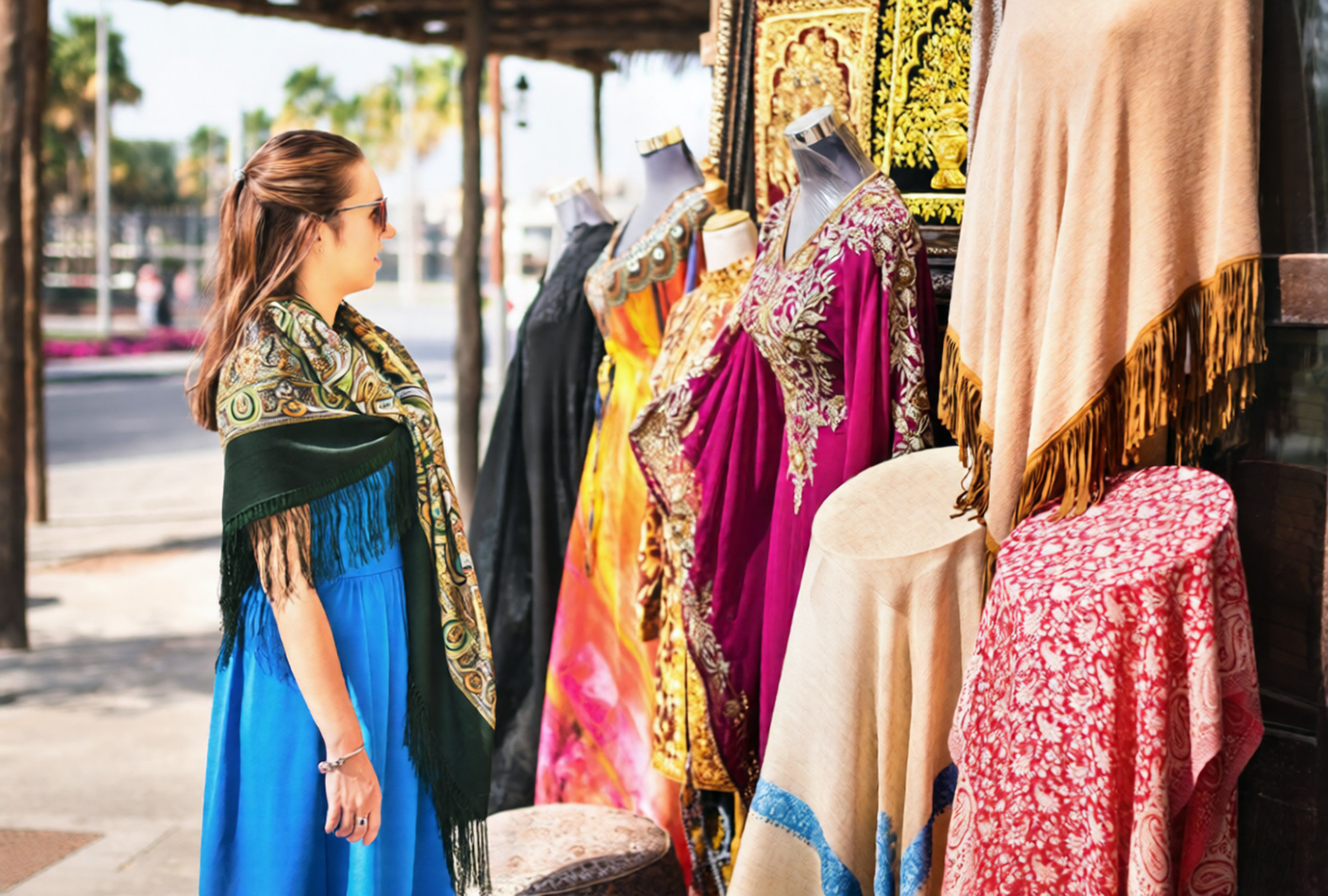 "Affordable souvenirs in Dubai souqs and online stores with budget-friendly gift options"