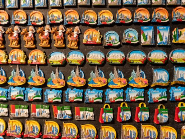 Postcards and Magnetic Dubai Souvenirs